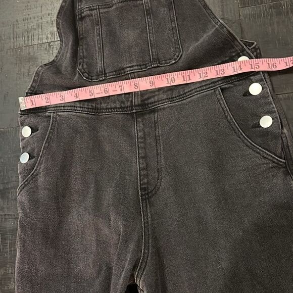 BDG Urban Outfitters Washed Black Denim Stretch Jean Overalls Small‌‌‌‌‌‌‌‌‌‌ - Picture 9 of 15